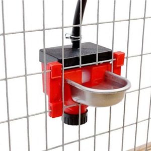Cage Drinker with 6cm Stainless Steel Trough