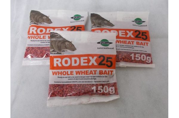 Rodex 25 Whole Wheat Bait 150gm sachet