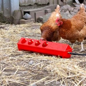 Automatic Red Drinking Trough - 50cm