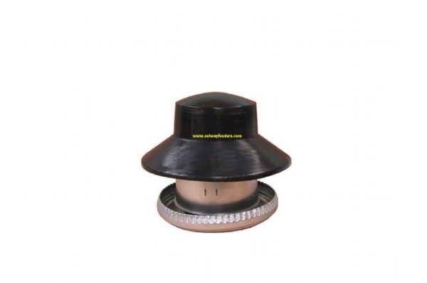 Galvanised Feeder with Top Hat Rain Cover (5Kg)