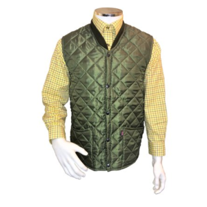 Diamond Quilted Waistcoat Green