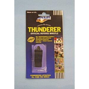 Black Plastic Thunderer Whistle